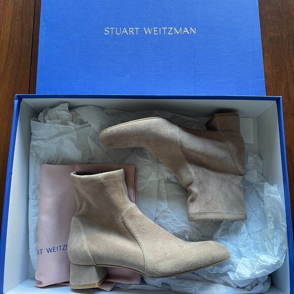 Stuart Weitzman Cashmere Grace Sock Booties US 6.5 - Picture 2 of 9
